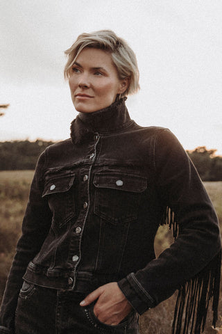 Denim Jacket Fringe