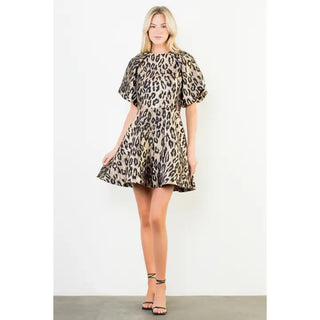 THML Short Sleeve Embroidered Detail Dress