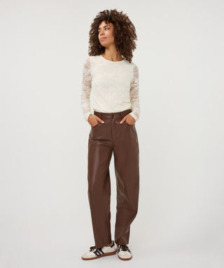 Esqualo Long Sleeve Lace Top
