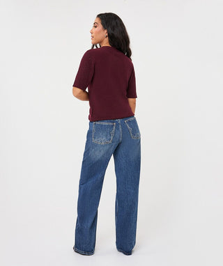 Esqualo S/S Sweater with Studs