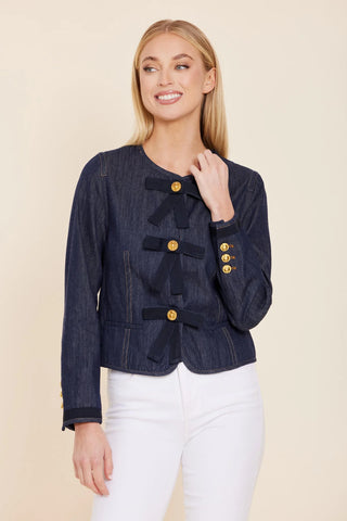 Dolce Cabo Bow Denim Jacket