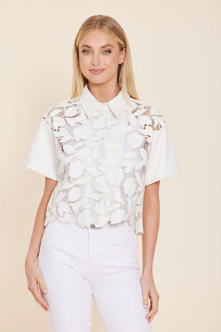 Dolce Cabo VL Floral Cutout Top/Jacket