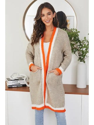 Striped Knit Mid Length Card