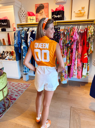 Queen of Sparkles Licensed TN Mascot Pocket Jersey Draw String Romper