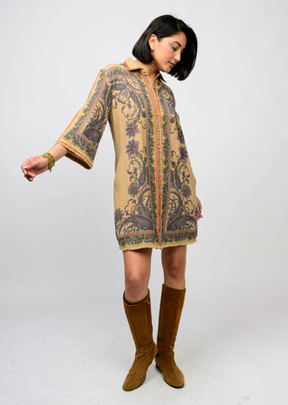 Uncle Frank Paisley Border Shirtdress