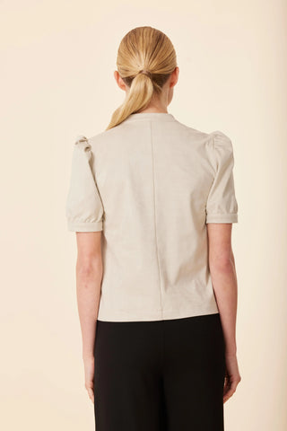 Faux Suede SS top