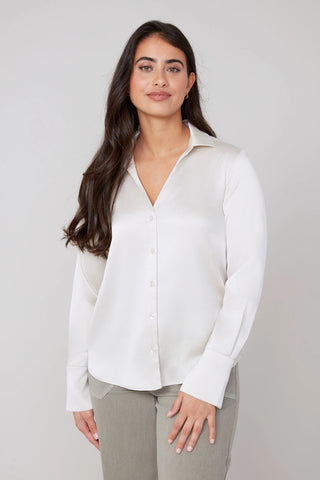 Renuar Woven Blouse, Oyster