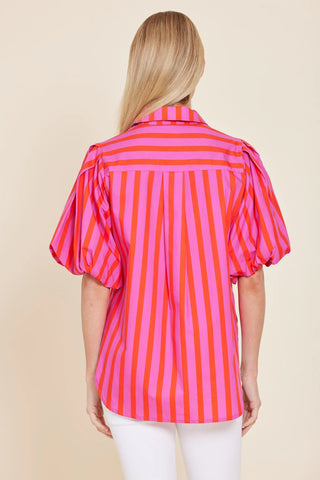 Dolce Cabo Puff Shoulder Top