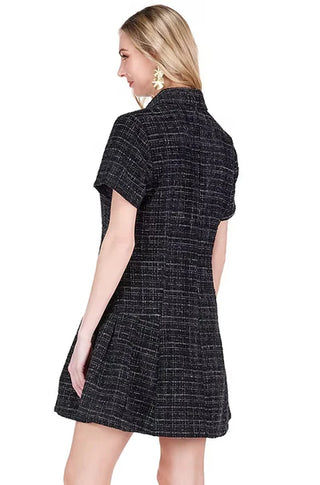 Joy Joy Pleated Hem Dress