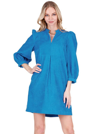 Corduroy Front Yoke Dress